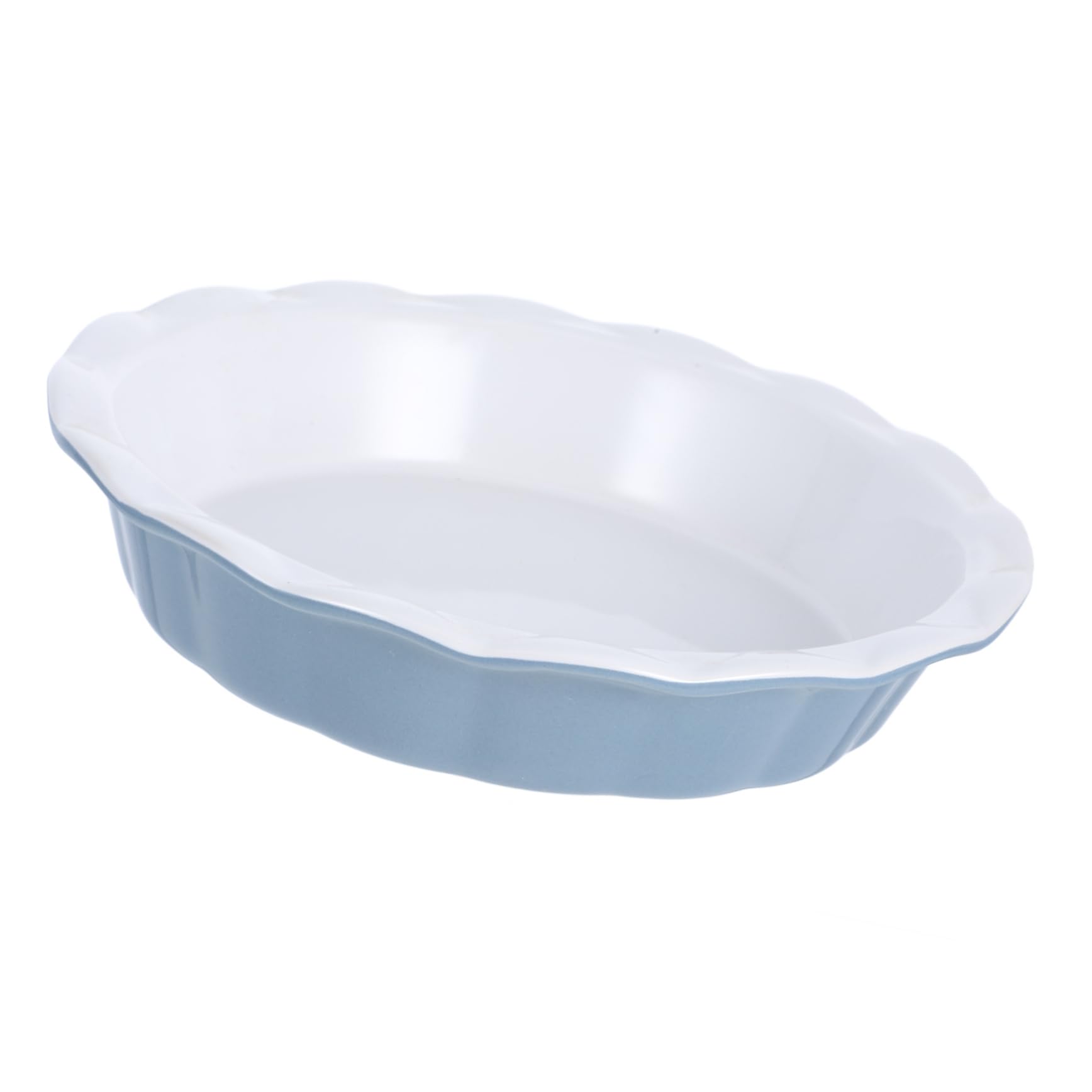 Amosfun Plat à Tarte Rond en Céramique, Cuisson Homogène, 1 Pièce
