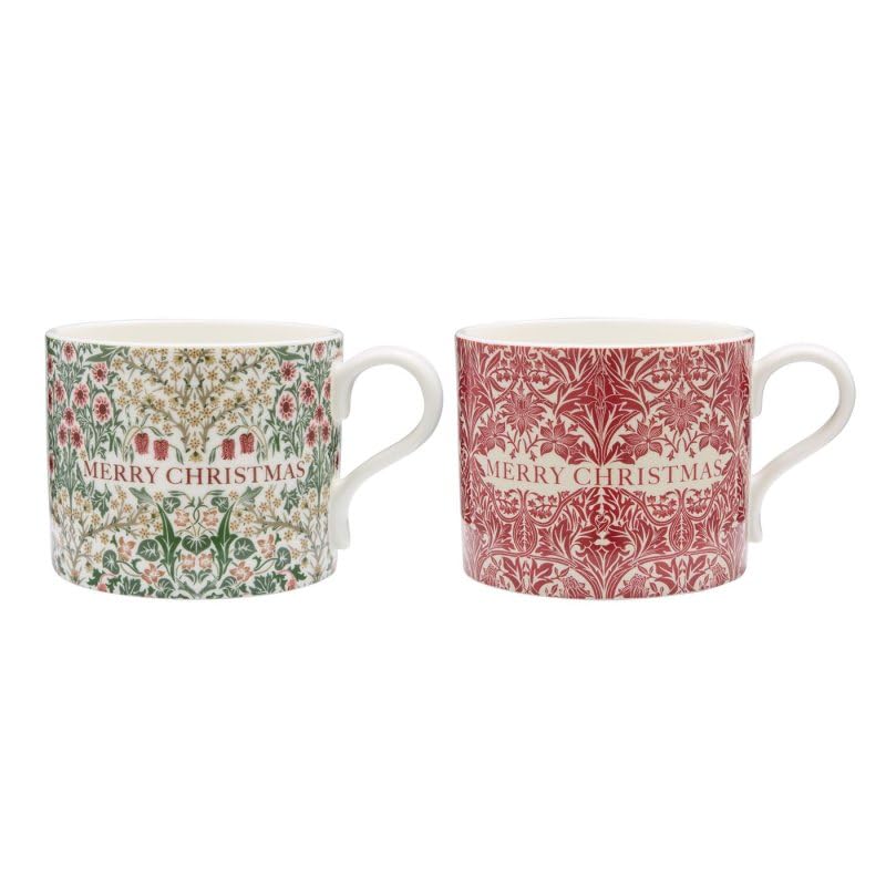 Spode Merry Christmas Morris & Co. Bluebell and Blackthorn Mug Set of 2