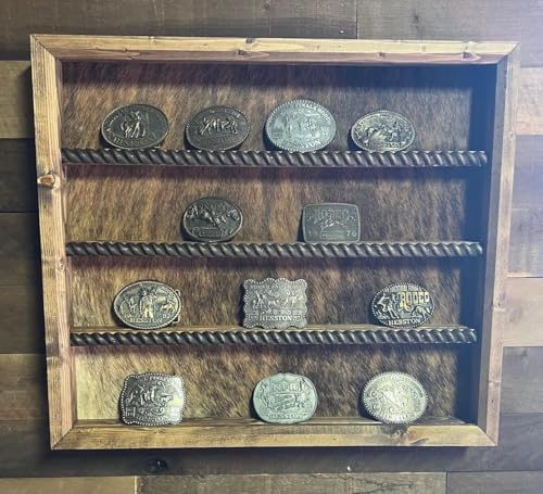20 Buckle Display - No Stars Cowhide Back