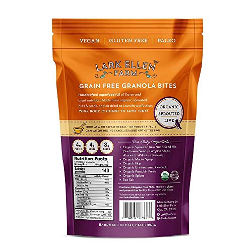 Lark Ellen Farm Granola Bites - Pumpkin Fig, 8 Ounce (Pack of 1)