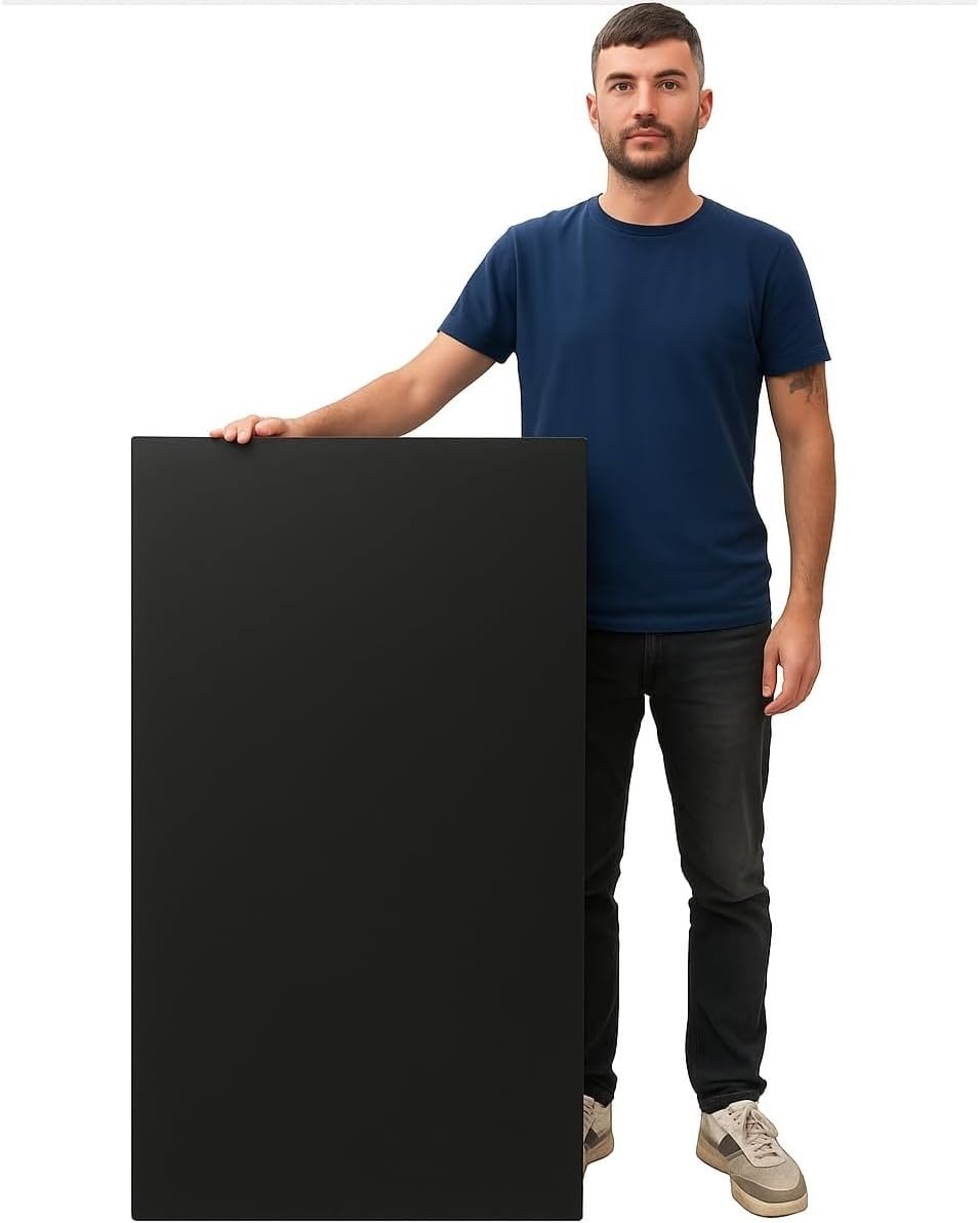 Chalkboard Blackboard Wall Menu Board – A0 Extra Large Size | Easy Wipe Reusable Blackboard for Café, Pub,School, Restaurant, Weddings & Home (A0)