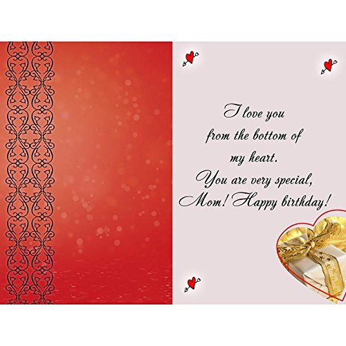 Alwaysgift Love You Mom Greeting Card (White) Happy Mother's Day Greeting Card, Best Mom Ever, Love You Mom, Super Mom, Gifts for Mother's Birthday Gifts