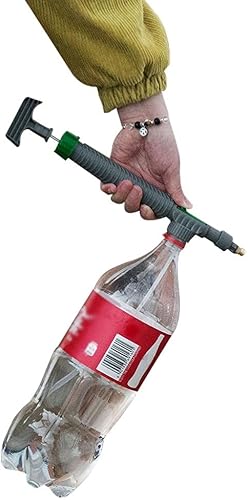 Miniatura 1 de Zerone Pulverizador de botellas de bebidas, rociador de jardín portátil con boquilla ajustable para césped y jardín, herramienta de riego de césped