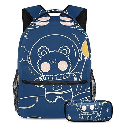 Sac à dos ours mignon pour le voyage des adolescents, bagage cabine et loisirs multicolore