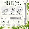 Herbal Air Stick, Mullein & Mint Extracts,Plant-Based Non-Electric,Natural Aromatherapy Necklace Smokeless Air Inhaler 1PACK - 4
