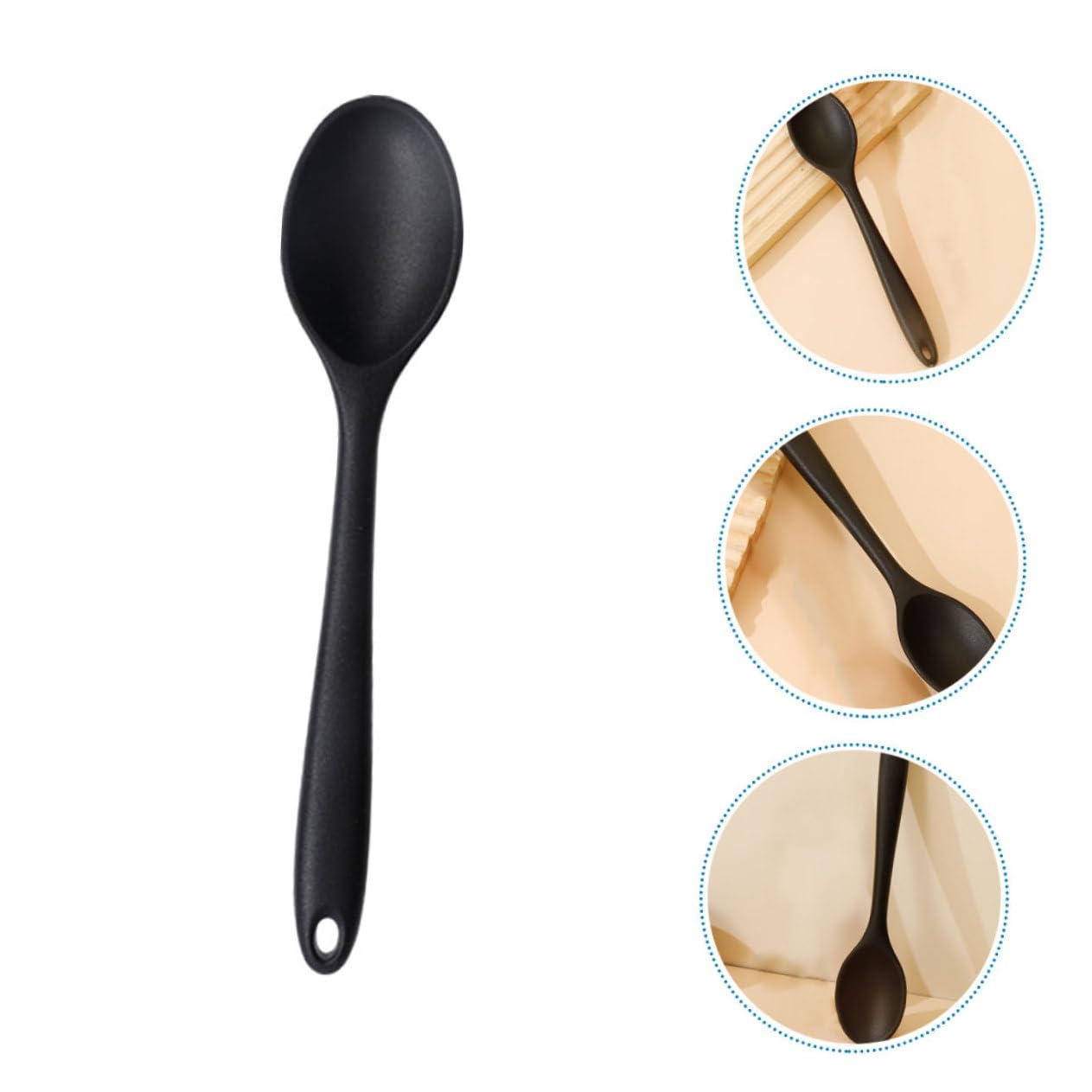 Garneck Set Di 5 Cucchiai Da Cucina in Silicone Stile Cinese Per Mescolare E Mescolare Utensili Da Cucina Per Zuppa Di Grandi Dimensioni 2 Pezzi * 5