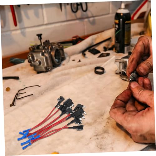 Kit de 9 piezas Adaptador de Fusible Mini Tap para Automóviles Porta fusibles para coches y camiones Diseño que ahorra espacio para uso miniatura 5