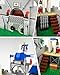 Piegricdiat Medieval Knight Castle Building Blocks Set – Comes with 12 Knights Figures , Compatible with Lego Medieval Town Square House Toys , for Adults & Children Ages 6+