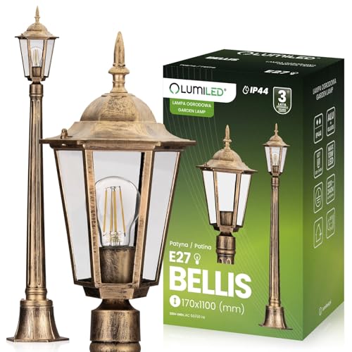 Lumiled Wegeleuchte Vintage Außenleuchte Außenstehleuchte 230V 1m...