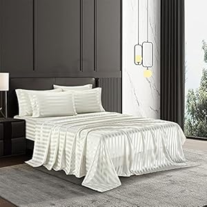 AiMay 6 Piece Satin Italian Style B...
