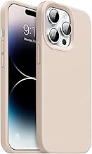 Nik case Designed for iPhone 14 Pro Case, Silicone Shockproof Slim Thin Phone Case Cover for iPhone 14 Pro (6.1") (Soft|Silicone|Sand Pink)