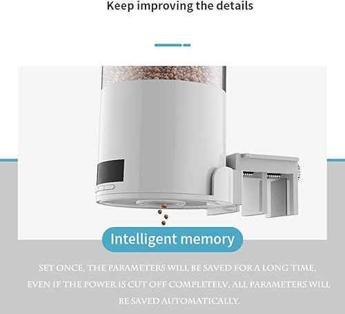 Miniatura 7 de Alimentador automático de peces para acuario, dispensador automático de alimentos para peces recargable para pecera, temporizador de alimentador de