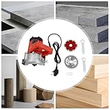 1580W Wood Stone Cutter Saw w/110mm Blade, Electric Wall Grooving Cutting Machine Chaser for Slotting Brick Granite Marble Concrete Grooves. - Image 4