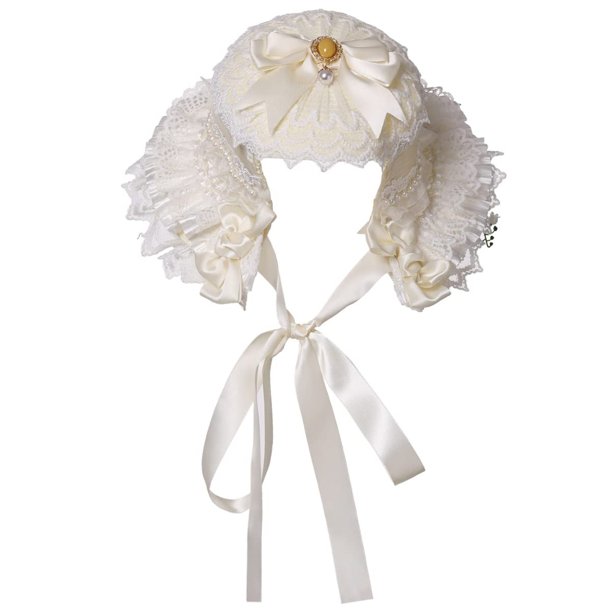 COSDREAMER Cappelli vittoriani per ragazze e donne, con fiori in pizzo