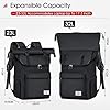Lubardy Rolltop Rucksack Herren Damen Wasserdicht Rucksack Herren Laptop Rucksack 17,3 Zoll Schulrucksack Daypacks für Uni Arbeit Reisen Freizeit #3