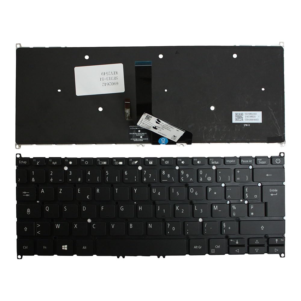 Clavier PC portable de remplacement rétroéclairé pour Acer Swift SF313-51-a58u
