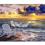 Ledgebay DIY Paint by Numbers Kit for Adults Unframed Canvas: Beginner to Advanced Paint by Numbers Kit Kits Include Acrylic Paint Set 4 Brushes & Tabletop Easel (Be Still 16' x 20' Unframed)