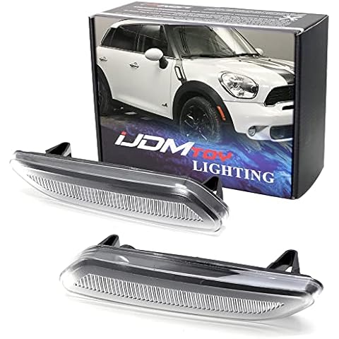 iJDMTOY Clear Lens Side Marker Lights for Mini Cooper Cover