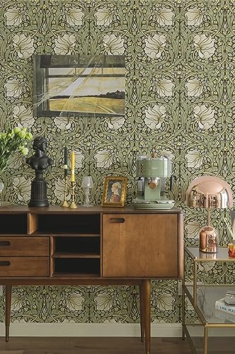 Papel pintado botánico para renovar la cocina y el dormitorio con estilo vintage HAOKHOME 5