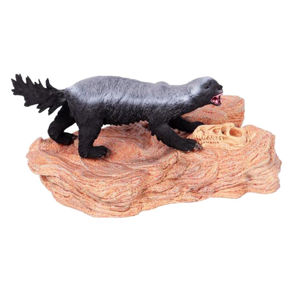 CALANDIS Animal Model Base Scene Platform Model Toy Honey Badger & Platform