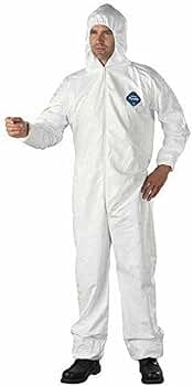 【melted butter】SWAN COVERALL&BONNET 0-3m DuPont Tyvek 400 TY127S TAA Compliant Disposable Protective