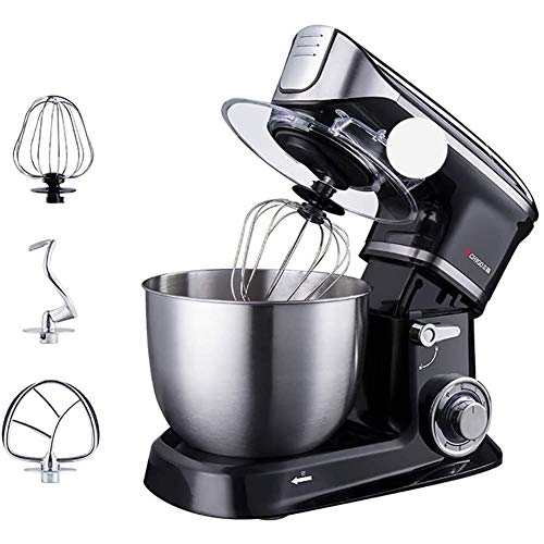 Standmixer Desktop Eggbeater Elektroherd Haushalt Multifunktionale Teigmaschine mit 5L Bowl Beater Schneebesen Teig…