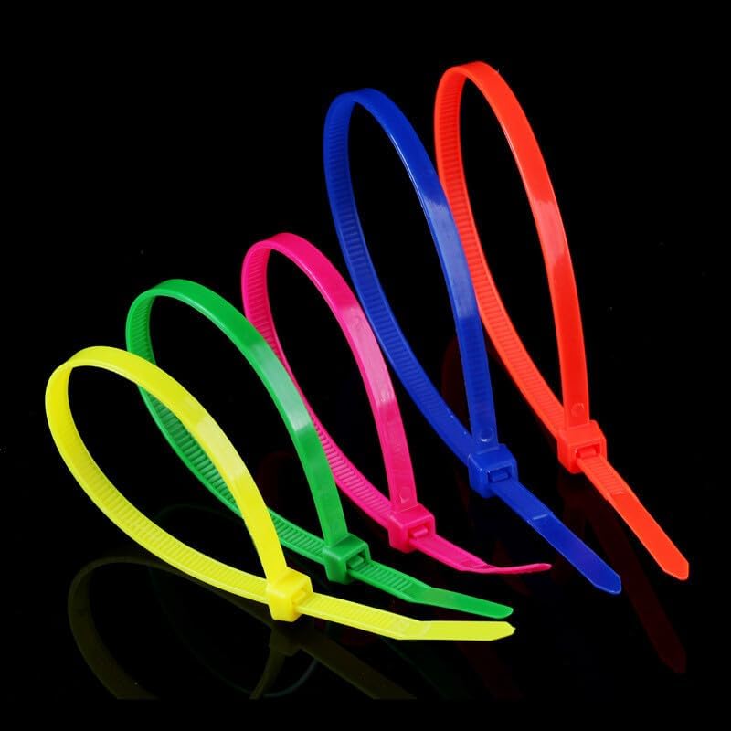 100pcs Cable Zip Ties 10 CM / 3.94 In, Premium Plastic Wire Ties with 17 Pounds Tensile Strength, Self-Locking Nylon Tie Wraps for Indoor and Outdoor Only One Color (White)