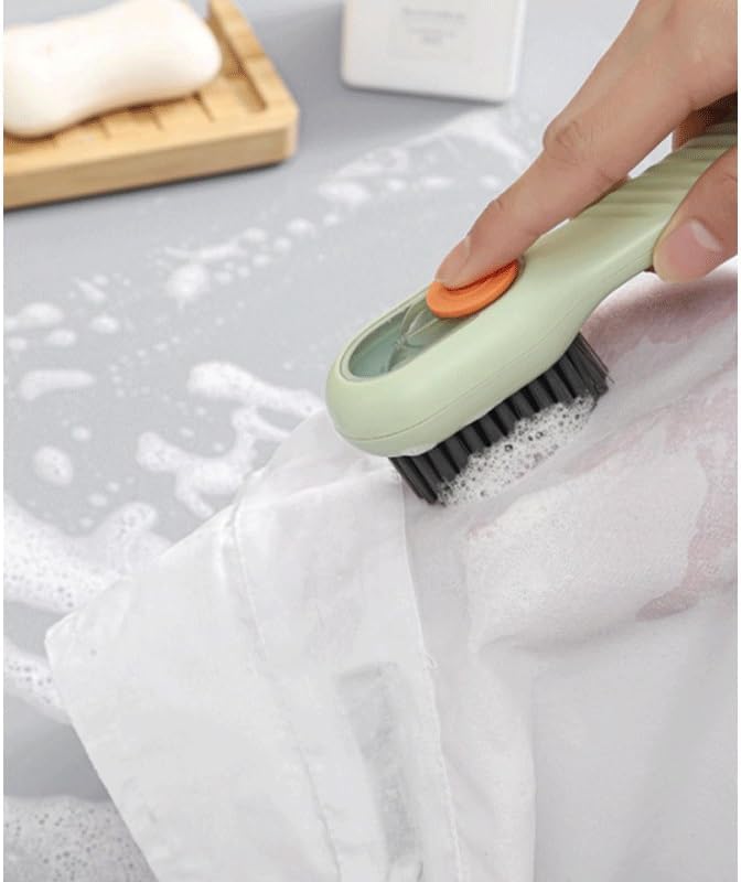 Liquid Addition Shoe Brush Multi-Functional Cleaning Household Press Soft Laundry