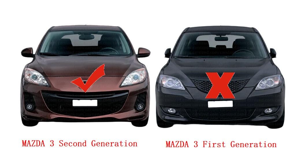 FEILIDAPARTS Side Rearview Mirror Cover Wing Mirror Cap painted Compatible with MAZDA 2 3 6 2008-2013 (RIGHT IN POLAR BLUE)