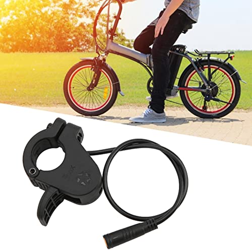 Acceleratore a Pollice per Bicicletta Elettrica 300X, Acceleratore a Pollice Sinistro Destro Resistente all'Acqua IPX5 con Testa Femmina a 3 Pin