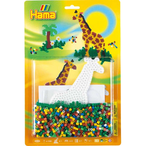 Hama – 4052 – Freizeit Kreative – Perlen und Schmuck – Grand Blisterverpackung: PLQ Giraffe