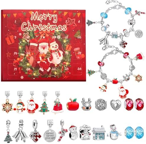 Adventskalender 2025 Mädchen - 24 Schmuckstücke Zum Selberbasteln