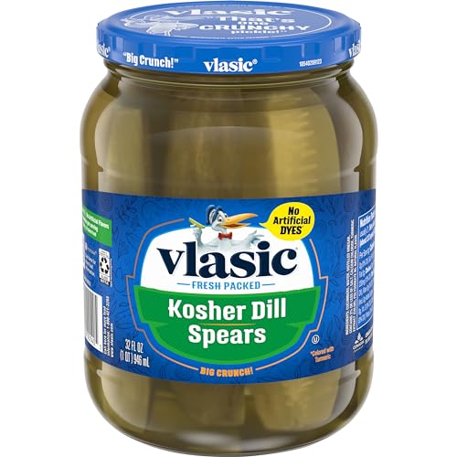 Vlasic Kosher Dill Pickle Spears, Keto Friendly, 32 FL OZ