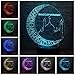 Produktbild 3D Nachtlicht Neuheit Ramadan Dekoration Mubarak 3D Led Nachtlicht 7 Farbwechsel Schreibtischlampe Weihnachtslichter Dekor Freund Gruß Beste Geschenkschalter 3 Farbe 2