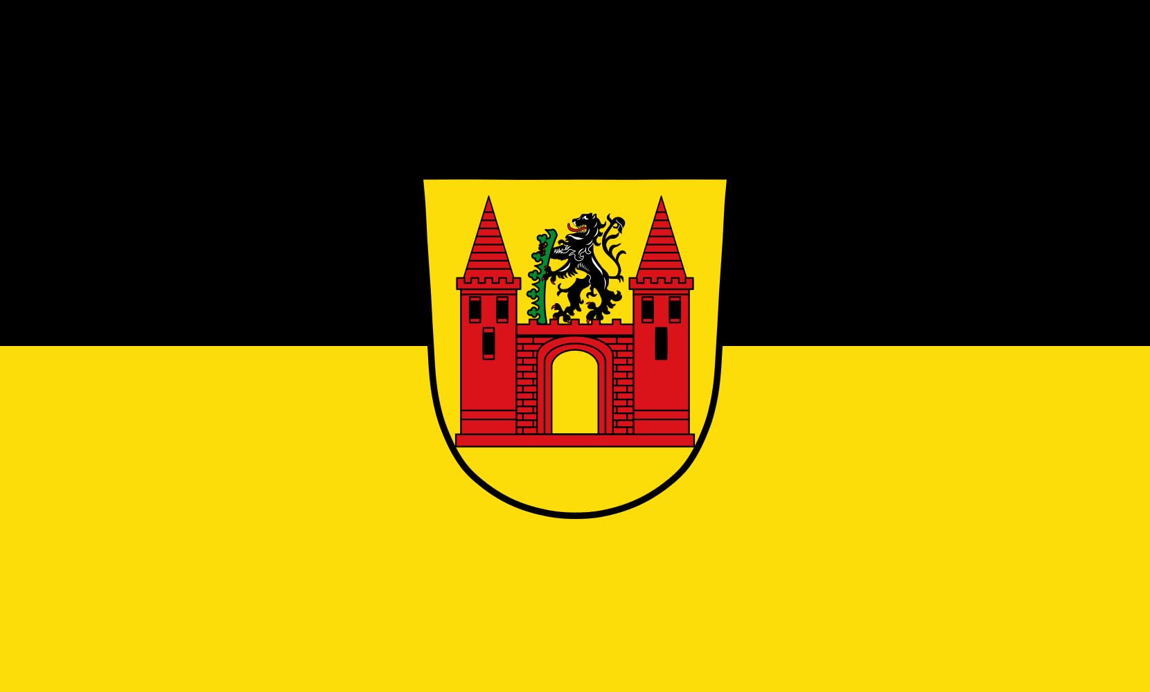 Drapeau Ostheim v.d.Rhön St pour pavoiser votre mairie et vos fêtes locales