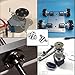 2-Pack 6mm Flange Shaft Coupling High Hardness Metal Axis Bearing Fittings DIY Model Accessory Rigid Flange Guide Shaft Coupler Motor Connector