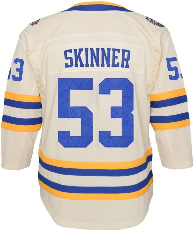 Jeff Skinner Buffalo Sabres #53 Cream Youth 4-20 Heritage Classic Premier Player Jersey - Image 3