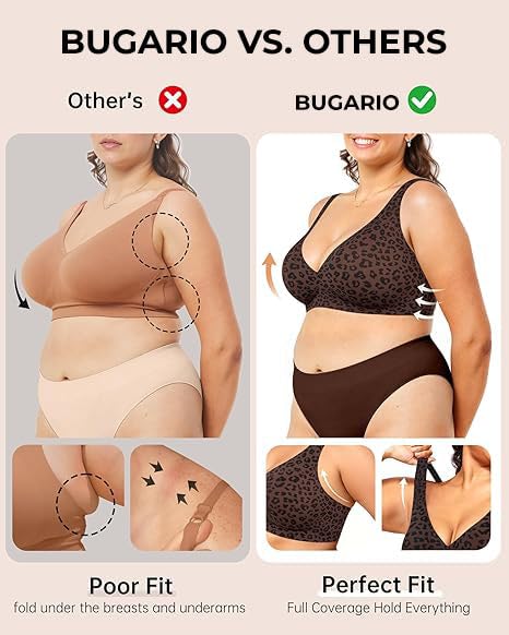 Image of JellyLift Seamless Wireless Jelly Bra for Women | No Underwire, Deep V Invisible T-Shirt Bra | 360 Jelly Support, Adjustable Straps | S-3XL