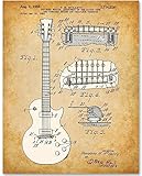 1955 Guitar - 11x14 Unframed Patent Print - Makes a Great Music Studio Decor and Gift Under $15 for Guitar Enthusiasts