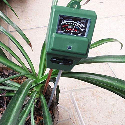 Image of Solar Soil Plant Care New 3 in 1 Water Moisture Hydroponic Plants Soil Sensor Ph Light Meter, Acidity Tester