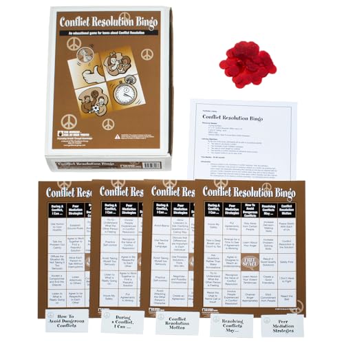 ChildsWork/ChildsPlay Conflict Resolution Bingo Game, Educational Bingo Game, Ages 10+
