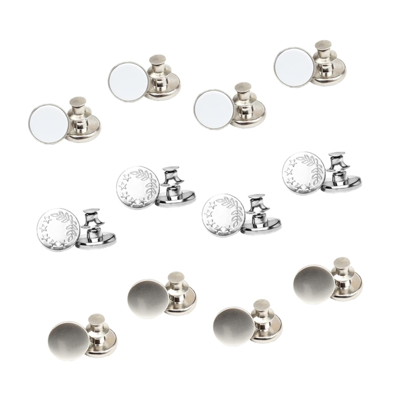 Gadpiparty 3 Series Botones Ajustables Para Jeans Accesorios De Botones Deslizantes Sin Clavos Perfectos Para Ajustar Cintura Ocasiones Formales Y Informales 30 Piezas*3