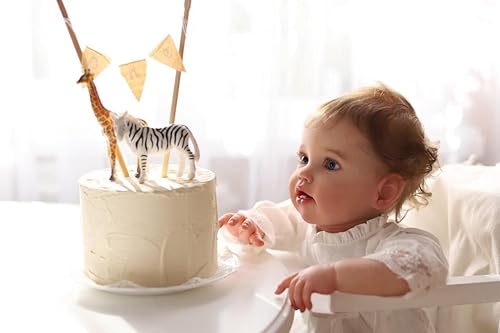 Miniatura 4 de cosheng Muñeca de bebé Reborn para niñas de 24 pulgadas, muñeca de bebé realista de silicona suave con venas realistas para niños a partir de 3 años