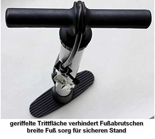  Interbosch / Benson Power Klassik Stahl Fahrradpumpe für Profis und Radfahrvereine bei Langstreckenfahrten mit Hocheffi