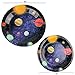 177 Piece Outer Space Party Supplies Set Including Banner, Plates, Cups, Napkins, Tablecloth, Spoon, Fork, and Knives, Serves 25