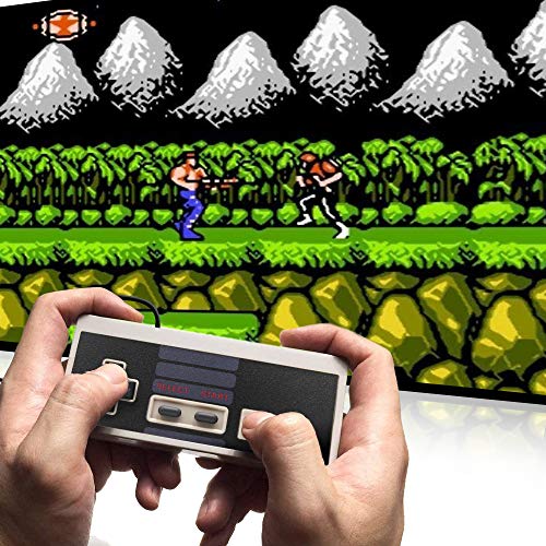 Classic Mini Retro Game Console, EFFUN Retro Game Console with Built-in 620 Games and 2 NES Classic Controller, AV Output Video Game for Kids Gift, Birthday Gift Happy Childhood Memories