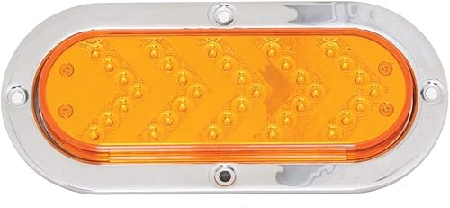 Miniatura 9 de Grand General 77125 - Luz LED (ámbar ovalado secuencial de 5 flechas Spyder 35, lente transparente), 1 paquete