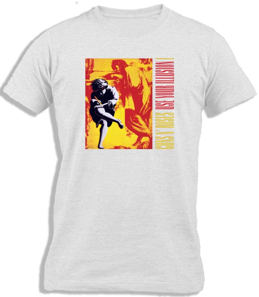 Ay Cabron™ G... And Roses | Rock Band | Guns n' R... Music Band | Use Your Illusion I Cotton T-Shirt For Men