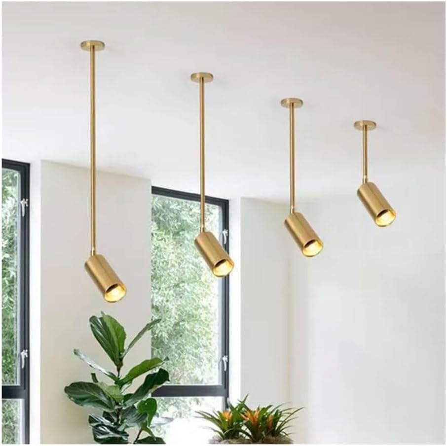 Modern Ceiling Spotlight Gold Adjustable, LED 10W 325° Rotatable Directional Accent Light Fixture, Track Lighting for Art Gallery, Shop Display, Restaurant Ambience, Home Decor(20CM)