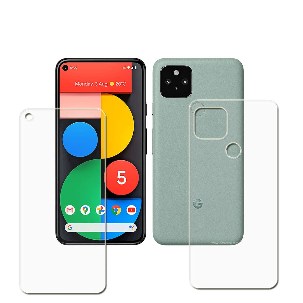 Generic products Domchi Google Pixel 5 5G Front And Back Screen Protector of Your Camera,Full Fit Nondestructive Quality,Bubble Free Guard.